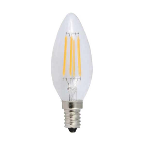 LED Λάμπα E14 Κεράκι 6W Filament Diolamp 360° 570lm 6500K - DECO6CW