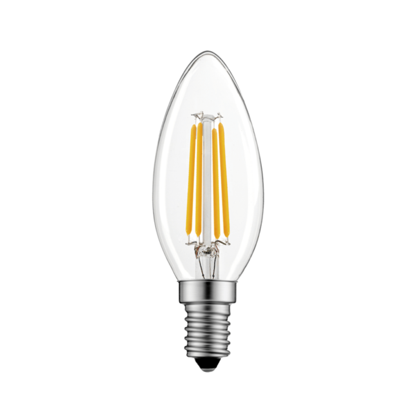 LED Λάμπα E14 Κεράκι Filament 6.5W Diolamp 360° 850lm 6500K - DECO65CW