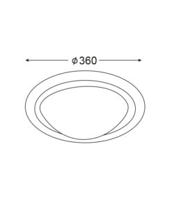 ΠΛΑΦΟΝΙΕΡΑ ΑΚΡΥΛΙΚΗ ΣΤΡΟΓΓΥΛΗ Φ36CM 2XE27 VALLETTA ACA DECOR – DL250L