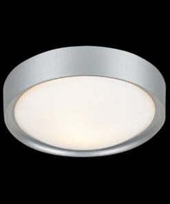 Φωτιστικό Πλαφονιέρα 1xΕ27 Στρογγυλό Ακρυλικό Λευκό Πλαστικό Χρώμιο ACA DECOR – DL250S