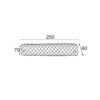 ΑΠΛΙΚΑ ΜΠΑΝΙΟΥ 1Χ40W E14 ΓΥΑΛΙ 24cm MARE ACA DECOR  – DL476A11