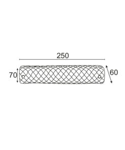 ΑΠΛΙΚΑ ΜΠΑΝΙΟΥ 1Χ40W E14 ΓΥΑΛΙ 24cm MARE ACA DECOR  – DL476A11