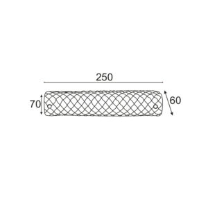 ΑΠΛΙΚΑ ΜΠΑΝΙΟΥ 1Χ40W E14 ΓΥΑΛΙ 24cm MARE ACA DECOR  – DL476A11