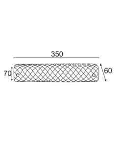ΑΠΛΙΚΑ ΜΠΑΝΙΟΥ 2Χ40W E14 ΓΥΑΛΙ 34cm MARE ACA DECOR  – DL476A12