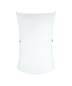 Φωτιστικό Απλίκα Τοίχου 1ΧΕ27 Μεταλλικό Χρώμιο Λευκό Γυαλί ACA DECOR – DL482C