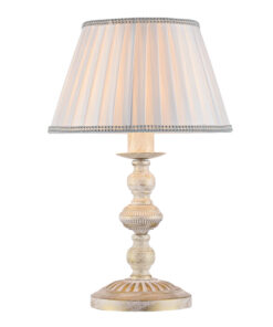 Μεταλλικό Πατίνα Πορτατίφ 1xE27 με Λευκό Αμπαζούρ Φ290 ACA DECOR – DL7611T