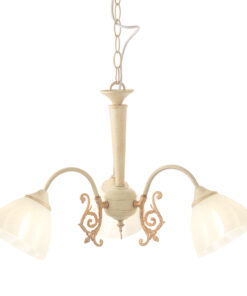 Κρεμαστό Φωτιστικό 3XE14 ΠΑΤΙΝΑ – Λευκό Γυαλί Φ61cm ACA DECOR – DL8163