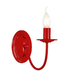 Επιτοίχιο Φωτιστικό 1ΧΕ14 Μεταλλικό Κόκκινο ACA DECOR – DL9311WR