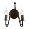 Μεταλλική Απλίκα 2XE14 ΚΑΦΕ 28,5Χ22,5ΧΗ28cm ACA DECOR  – DLA0012W