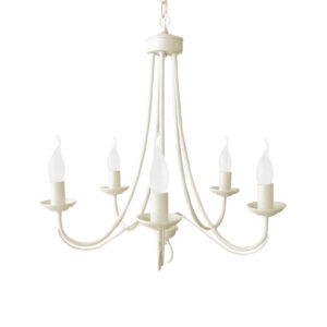 Κρεμαστό Φωτιστικό 5ΧE14 Μεταλλικό Πατίνα ACA DECOR – DLA0435