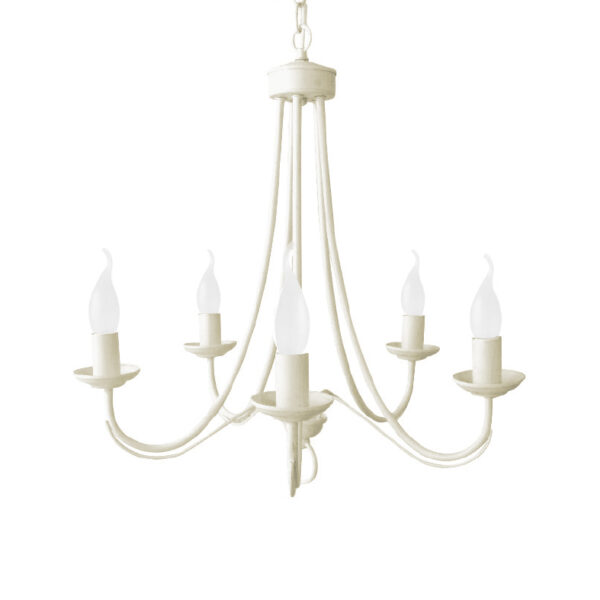 Κρεμαστό Φωτιστικό 5ΧE14 Μεταλλικό Πατίνα ACA DECOR – DLA0435