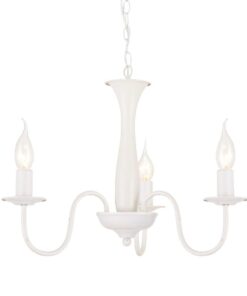 Κρεμαστό Φωτιστικό Οροφής 3xE14 Ø495 Μεταλλικό Λευκό Ματ ACA DECOR – DLA12013PW