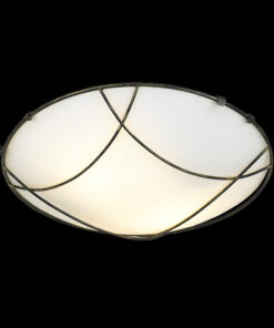 Πλαφονιέρα Μαύρο – Χρυσό Φ40CM 3xE27 ACA DECOR – DLA7193