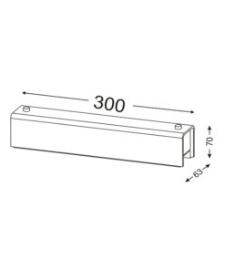 ΑΠΛΙΚΑ ΜΠΑΝΙΟΥ/ΚΑΘΡΕΠΤΗ 30CM 1XE14 AEGEAN ACA DECOR  – DLA757A1