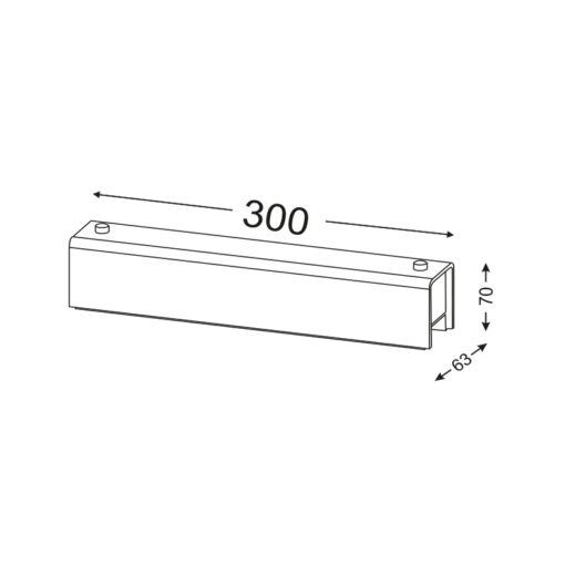 ΑΠΛΙΚΑ ΜΠΑΝΙΟΥ/ΚΑΘΡΕΠΤΗ 30CM 1XE14 AEGEAN ACA DECOR  – DLA757A1