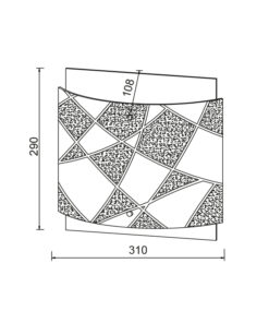 Επιτοίχιο – Οροφής 2ΧΕ27 Λευκό + Διάφανο + Χρώμιο Διπλό Γυαλί ACA DECOR – DLA977CL