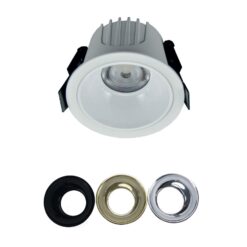 Χωνευτό Φωτιστικό Λευκό Φ87 LED COB 10W 3000K 1050lm 40° IP44 ACA – DOL1030