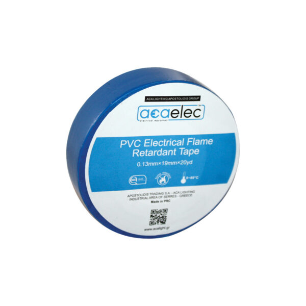 ΤΑΙΝΙΑ ΜΟΝΩΤΙΚΗ PVC ACAELEC ΜΠΛΕ 0.13mmx19mmx20yds/18,3m ACA - DY00000025