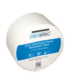ΤΑΙΝΙΑ ΜΟΝΩΤΙΚΗ PVC ACAELEC ΛΕΥΚΗ 0.13mmx38mmx20yds/18,3m ACA – DY00000031