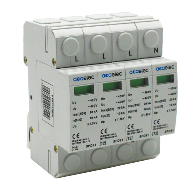 SPD SURGE PROTECTION T2 TYPE 3P+N 20kA ACA - DY02010028