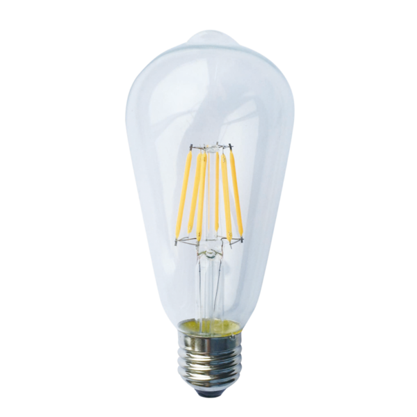 LED Λάμπα E27 ST64 8W Dimmable Filament Diolamp 360° 890lm 2700K - EDIS8WWDIM