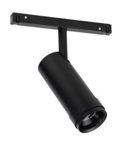 ΜΑΥΡΟ ΜΑΤ ΜΑΓΝΗΤΙΚΟ ZOOMABLE ΣΠΟΤ 48V DC 20W 4000K 1680LM MAX. 20-50° OSRAM RA90 Φ58*152MM ACA – EDNA2040B