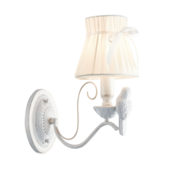 ACA DECOR – Επιτοίχιο Φωτιστικό 1ΧΕ14 Μεταλλικό Λευκό/Χρυσό + Λευκό Αμπαζούρ 29Χ14Χ29cm