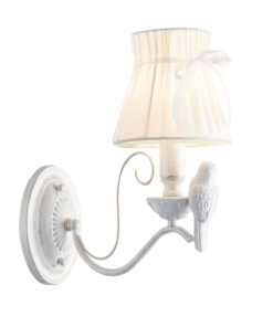 ACA DECOR – Επιτοίχιο Φωτιστικό 1ΧΕ14 Μεταλλικό Λευκό/Χρυσό + Λευκό Αμπαζούρ 29Χ14Χ29cm