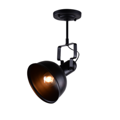 ACA DECOR – Οροφής Φωτιστικό 1ΧΕ27 Μεταλλικό Μαύρο Φ18XH39cm