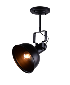 ACA DECOR – Οροφής Φωτιστικό 1ΧΕ27 Μεταλλικό Μαύρο Φ18XH39cm