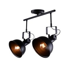 ACA DECOR – Οροφής Φωτιστικό 2ΧΕ27 Μεταλλικό Μαύρο Φ18X54XH41cm