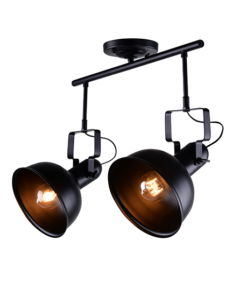 ACA DECOR – Οροφής Φωτιστικό 2ΧΕ27 Μεταλλικό Μαύρο Φ18X54XH41cm