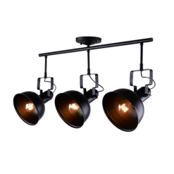 ACA DECOR – Οροφής Φωτιστικό 3ΧΕ27 Μεταλλικό Μαύρο Φ18X80XH41cm