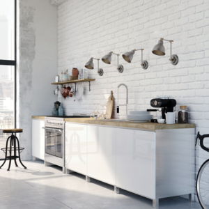 ACA DECOR  – Επίτοιχο Φωτιστικό 1ΧΕ27 Μεταλλικό Μαύρο-Ασημί Βραχίονας Φ15Χ39cm – EG168871WB
