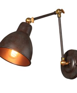 ACA DECOR – Επίτοιχο Φωτιστικό 1ΧΕ27 Μεταλλικό Σκουριά Βραχίονας Φ15Χ39cm