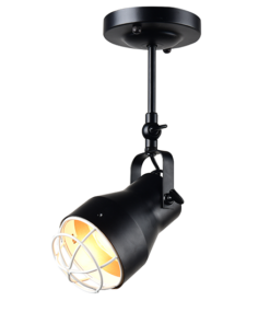 ACA DECOR – Οροφής Φωτιστικό 1ΧΕ27 Μεταλλικό Μαύρο Πλέγμα Λευκό Φ10XH36cm