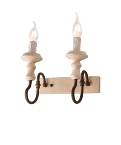 ACA DECOR   απλίκα 2xE14 από μέταλλο σε σκουριά χρώμα – EG172W25R