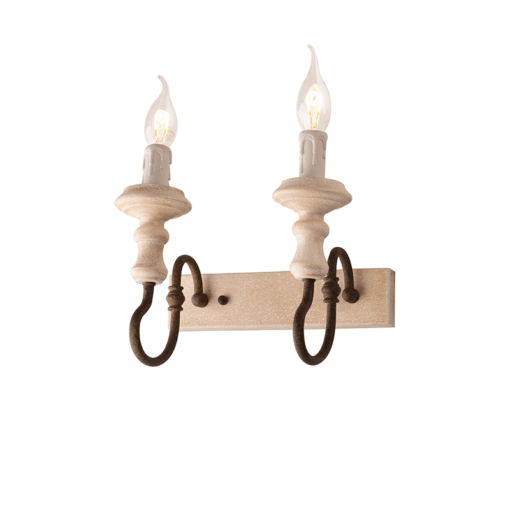 ACA DECOR   απλίκα 2xE14 από μέταλλο σε σκουριά χρώμα – EG172W25R