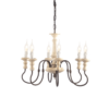 ACA DECOR  κρεμαστό φωτιστικό 6xE14 από σκουριά σε αντικέ χρώμα – EG176P60R