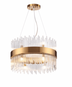 ΚΡΕΜΑΣΤΟ ΦΩΤΙΣΤΙΚΟ 12XG9 ΚΡΥΣΤΑΛΛΟ + ΟΡΕΙΧΑΛΚΟ ΜΕΤ/ΚΟ D50XH110CM DYNASTY ACA DECOR – EG18412P50AB