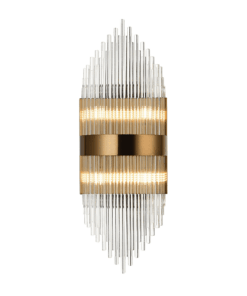 ΕΠΙΤΟΙΧΟ ΦΩΤΙΣΤΙΚΟ 4XG9 ΚΡΥΣΤΑΛΛΟ + ΟΡΕΙΧΑΛΚΟ ΜΕΤ/ΚΟ 20Χ11Χ54CM DYNASTY ACA DECOR – EG1844W54AB