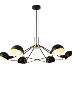 ΚΡΕΜΑΣΤΟ ΦΩΤΙΣΤΙΚΟ 6ΧΕ14 ΜΑΥΡΟ ΜΕΤΑΛΛΙΚΟ D100ΧH100CM CLOTHO ACA DECOR – EG4346P100B