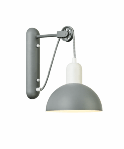 ΕΠΙΤΟΙΧΟ ΦΩΤΙΣΤΙΚΟ 1ΧΕ14 ΓΚΡΙ/ΛΕΥΚΟ ΜΕΤΑΛΛΙΚΟ 27X18X32CM CEZANNE ACA DECOR – EG5791W26G