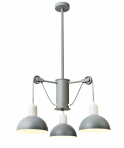 ΚΡΕΜΑΣΤΟ ΦΩΤΙΣΤΙΚΟ 3ΧΕ14 ΓΚΡΙ/ΛΕΥΚΟ ΜΕΤΑΛΛΙΚΟ D58XH85CM CEZANNE ACA DECOR – EG5793P58G