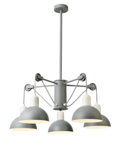 ΚΡΕΜΑΣΤΟ ΦΩΤΙΣΤΙΚΟ 5ΧΕ14 ΓΚΡΙ/ΛΕΥΚΟ ΜΕΤΑΛΛΙΚΟ D68XH85CM CEZANNE ACA DECOR – EG5795P58G