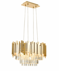 ΚΡΕΜΑΣΤΟ ΦΩΤΙΣΤΙΚΟ 4XE14 ΚΡΥΣΤΑΛΛΟ + ΧΡΥΣΟ ΜΕΤ/ΚΟ 50X30XH100CM EMPIRE ACA DECOR – EG6174P50CG