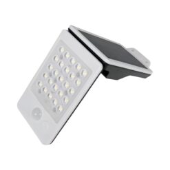 LED Ηλιακός Προβολέας Τοίχου με Ανιχνευτή Κίνησης 2W 200lm 4000K IP65 120° Λευκός ACA – ELISA2W