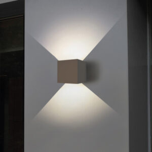 InLight Emerald LED 10W 3000K Outdoor Wall Lamp Grey D:9,9cmx9,9cm (80203131)