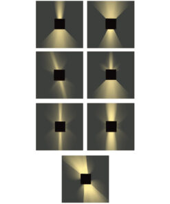 InLight Emerald LED 10W 3000K Outdoor Wall Lamp Grey D:9,9cmx9,9cm (80203131)