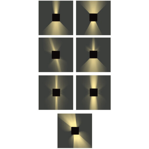 InLight Emerald LED 10W 3000K Outdoor Wall Lamp Grey D:9,9cmx9,9cm (80203131)